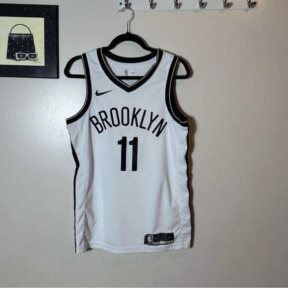 NBA Brooklyn White and Black Men's Jersey - Picture 1 of 6